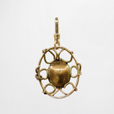 High Level Georgian Glass Foil Backed Goldfill Dimensional Thora Charm