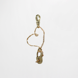 Hand Braided 10 Karat Goldfill Bring On the Love Padlock Heart Charm
