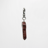 Key To Many Doors Mauve Agate Hand-carved Keisha Charm