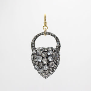 Archival Lulu XL Nina Heart Dimensional Glass Crystal Charm