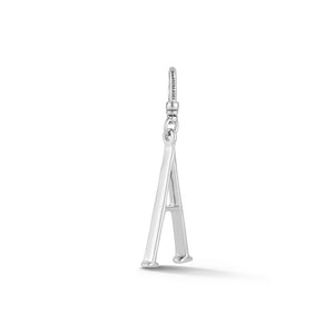 Silver-Plated Plaza Small Letter A Charm