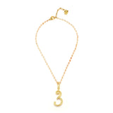 14K Gold-Plated Shaded Pink Opal Wire-Wrapped Necklace