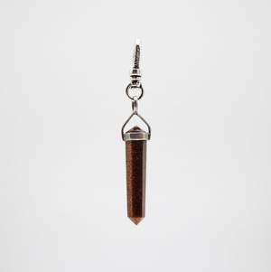 Santa Fe Goldstone Crystal Sterling Silver Magic in the Air Charm