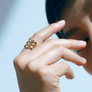 Pearl Waves Ring  — Adjustable Size