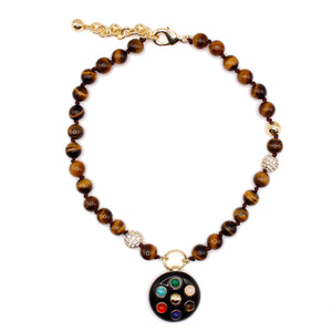 The Diana Multi-Gemstone Charm Pendant