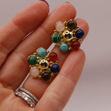 The Diana Gemstone Stud Earrings