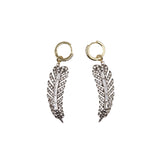 The Angel Feather Convertible Huggie Hoop