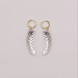 The Angel Feather Convertible Huggie Hoop