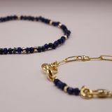 The Convertible Lapis Lazuli Necklace/Bracelet Set