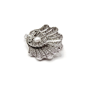 The Birth of Venus Crystal Pearl Shell Charm