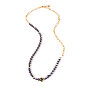 Plaza Long Peacock Pearl Chain Necklace Base