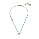 Color-Coated Rubberized Brass Chain Necklace