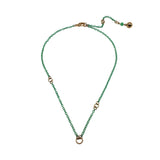 Color-Coated Rubberized Brass Chain Necklace
