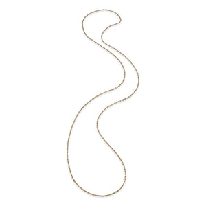 Long Single Teensy Baroque Pearl Mini Rectangle Chain