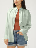 Silver Jeans Relaxed Button-Up Beach Shirt