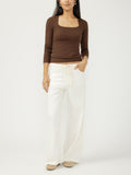 Silver Jeans Wide Leg Drawstring Beach Jeans