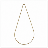 10K Yellow Gold Curb Chain Frost Fine Necklace