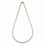 Medium Paperclip Chain Fine Frost Vermeil Necklace