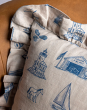 Oyster and Arrow - Three Harbors French Linen Pillow Sham