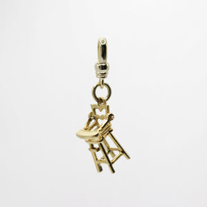 Vintage 1950's Gold Vermeil Mechanical Highchair Charm