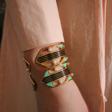 Verto Pearl Art Deco Hinge Bracelet