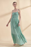 Amente Flounce Cami Maxi Dress in Mint