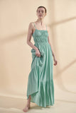 Amente Flounce Cami Maxi Dress in Mint
