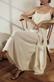 Amente Front Tie Slip Maxi Dress
