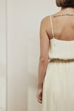 Amente Front Tie Slip Maxi Dress