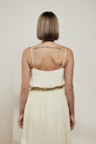 Amente Front Tie Slip Maxi Dress