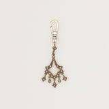 Antique Sterling Silver and Marcasite Stones Chandelier Charm