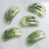 Lotus Flower Hair Claw in Clear Green Acetate