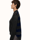 Eolas Black Cass Polo in Extra Fine Merino Wool