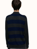 Eolas Black Cass Polo in Extra Fine Merino Wool