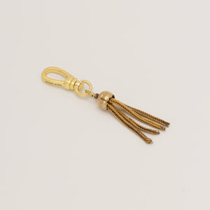 Vintage Goldplated Brass Mini Tassel Shimmy Charm