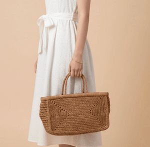 Clipa (Medium) Raffia Beach Tote Bag