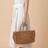 Clipa (Medium) Raffia Beach Tote Bag