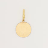 Antique Victorian 12 Karat Goldfilled Engraved Floral Disc Charm