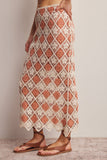 Forte Crochet Diamond Midi Skirt FWSK002