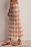 Forte Crochet Diamond Midi Skirt FWSK002