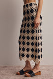 Forte Crochet Diamond Midi Skirt FWSK002