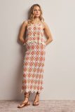 Forte Crochet Diamond Midi Skirt FWSK002