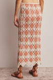 Forte Crochet Diamond Midi Skirt FWSK002