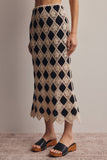 Forte Crochet Diamond Midi Skirt FWSK002