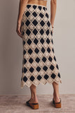 Forte Crochet Diamond Midi Skirt FWSK002