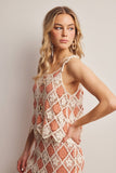 Forte Crochet Diamond Tank Top FSW0043