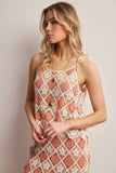 Forte Crochet Diamond Tank Top FSW0043