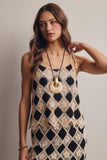 Forte Crochet Diamond Tank Top FSW0043
