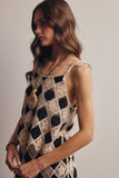 Forte Crochet Diamond Tank Top FSW0043