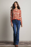 Forte Crochet Floral Pattern Sweater FSW0023
